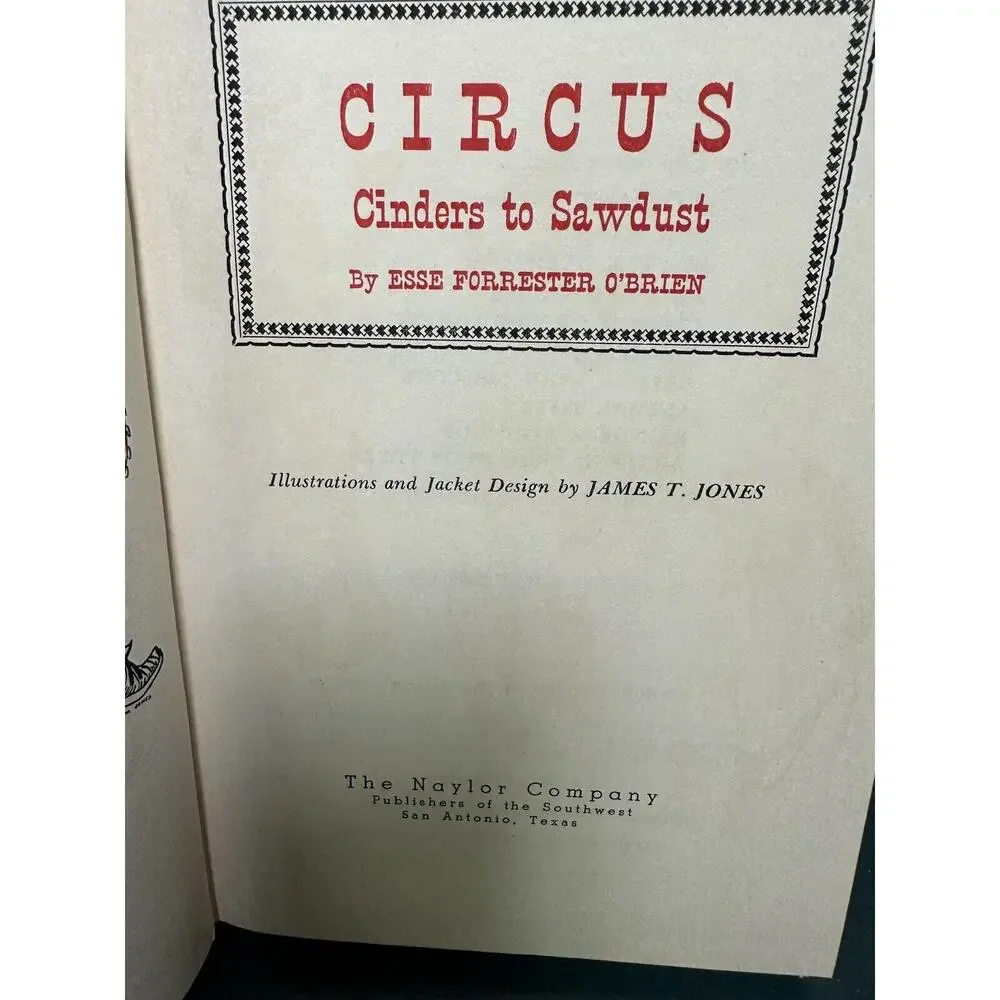 1959 Vintage Circus Book 